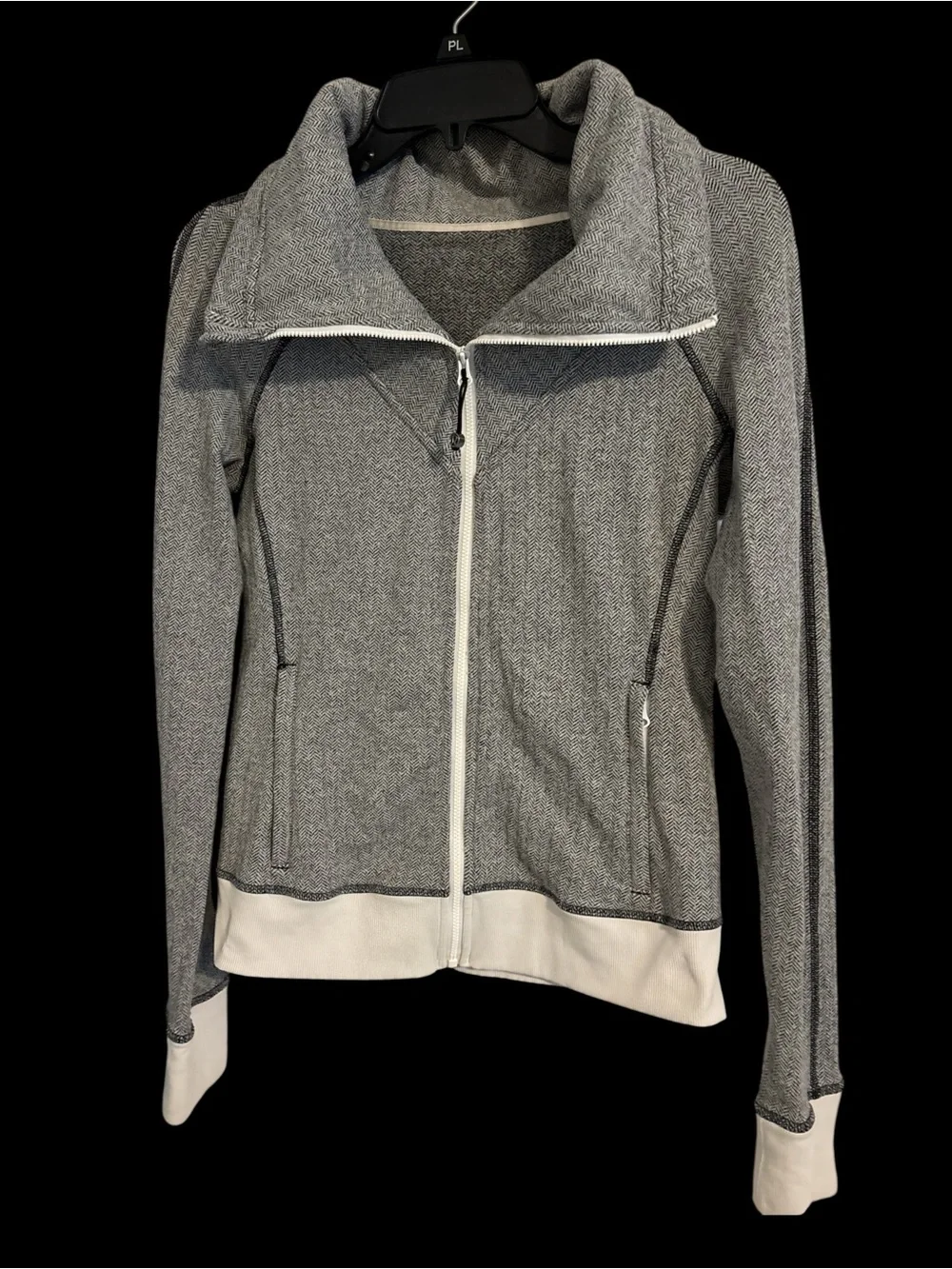 Lululemon Be Present Jacket in the heathered herringbone